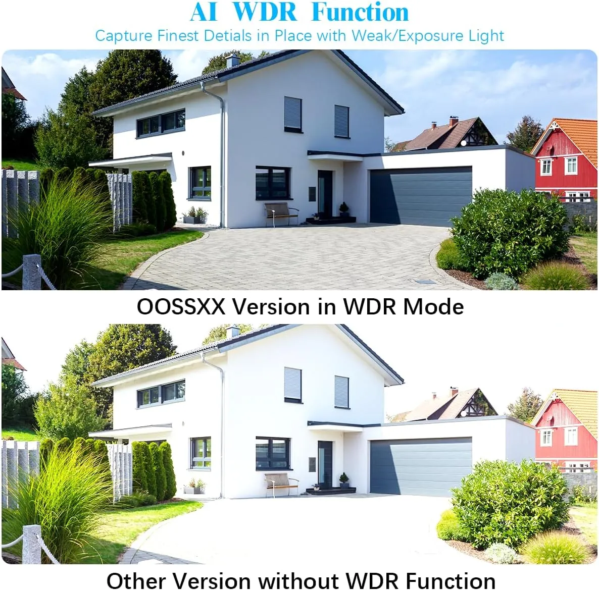 (100% Wire-Free Wireless Solar Cameras) 2-Way Audio 2-Antennas Enhance Battery Outdoor Wireless Security Camera System