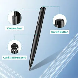 12MP Video Pen Camera 1080p HD Video Recorder with Audio & Photo One Touch Record