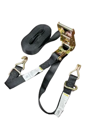 1" x 16' Ratchet Strap Assembly with Wire Hook