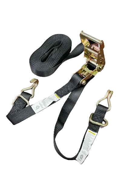 1" x 16' Ratchet Strap Assembly with Wire Hook
