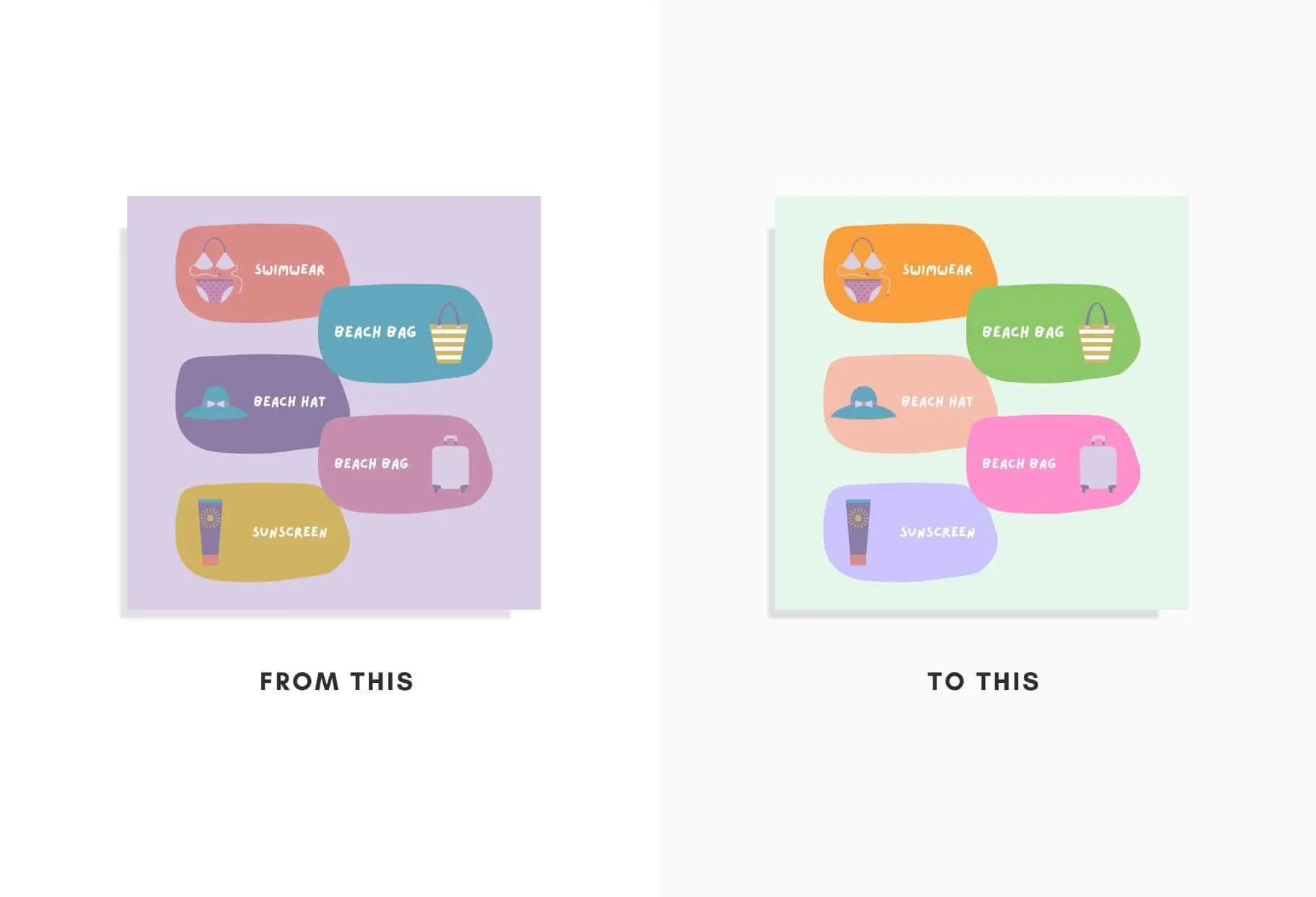 20 Travel Lists Instagram Posts Fully Editable Canva Templates