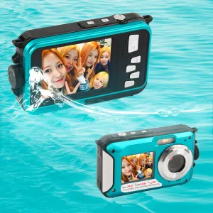 2.7 inch TFT Digital Camera Waterproof 24MP MAX 1080P Double Screen 16x Digital Zoom Camcorder Built-in loudspeaker Micphone