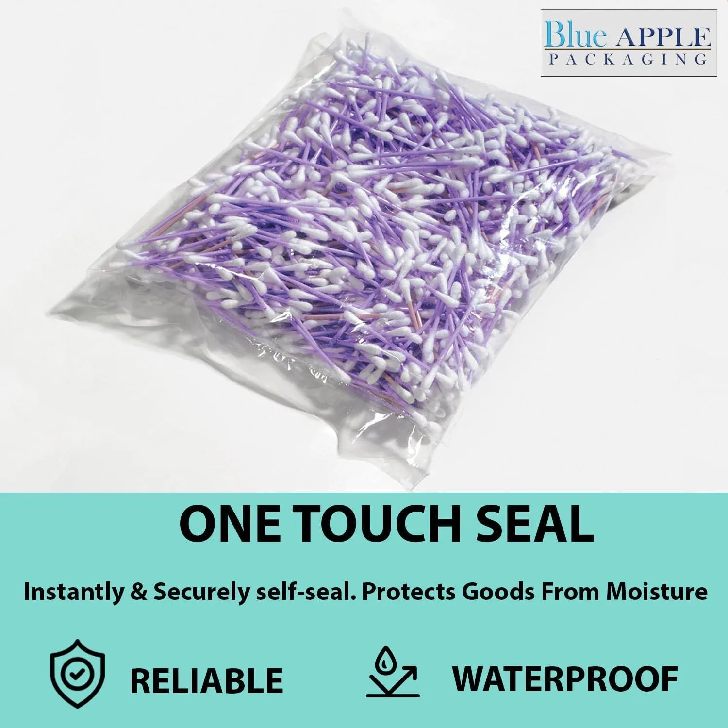 33X39 inches Clear Flat Poly Bags 1Mil Open Top (LDPE)