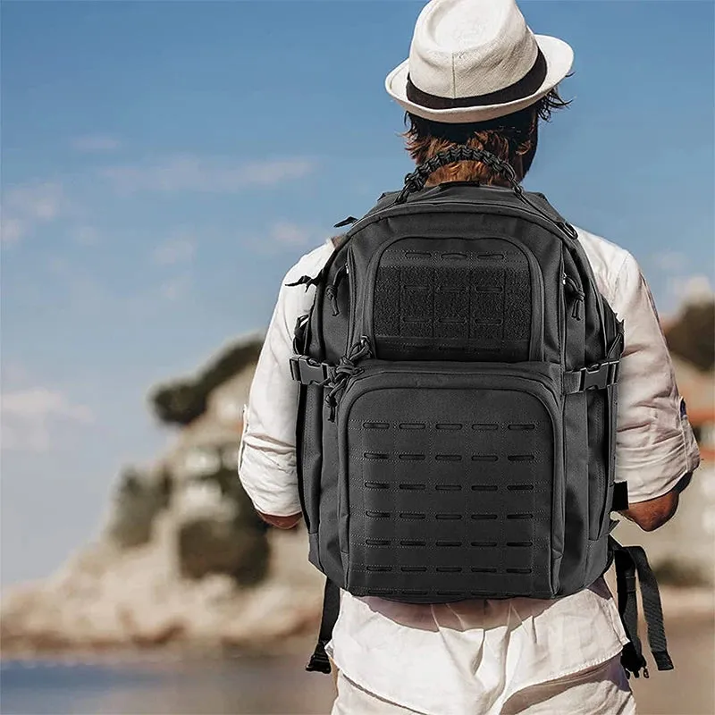 38/45L Waterproof Military Tactical Backpack For Hiking Camping Travel