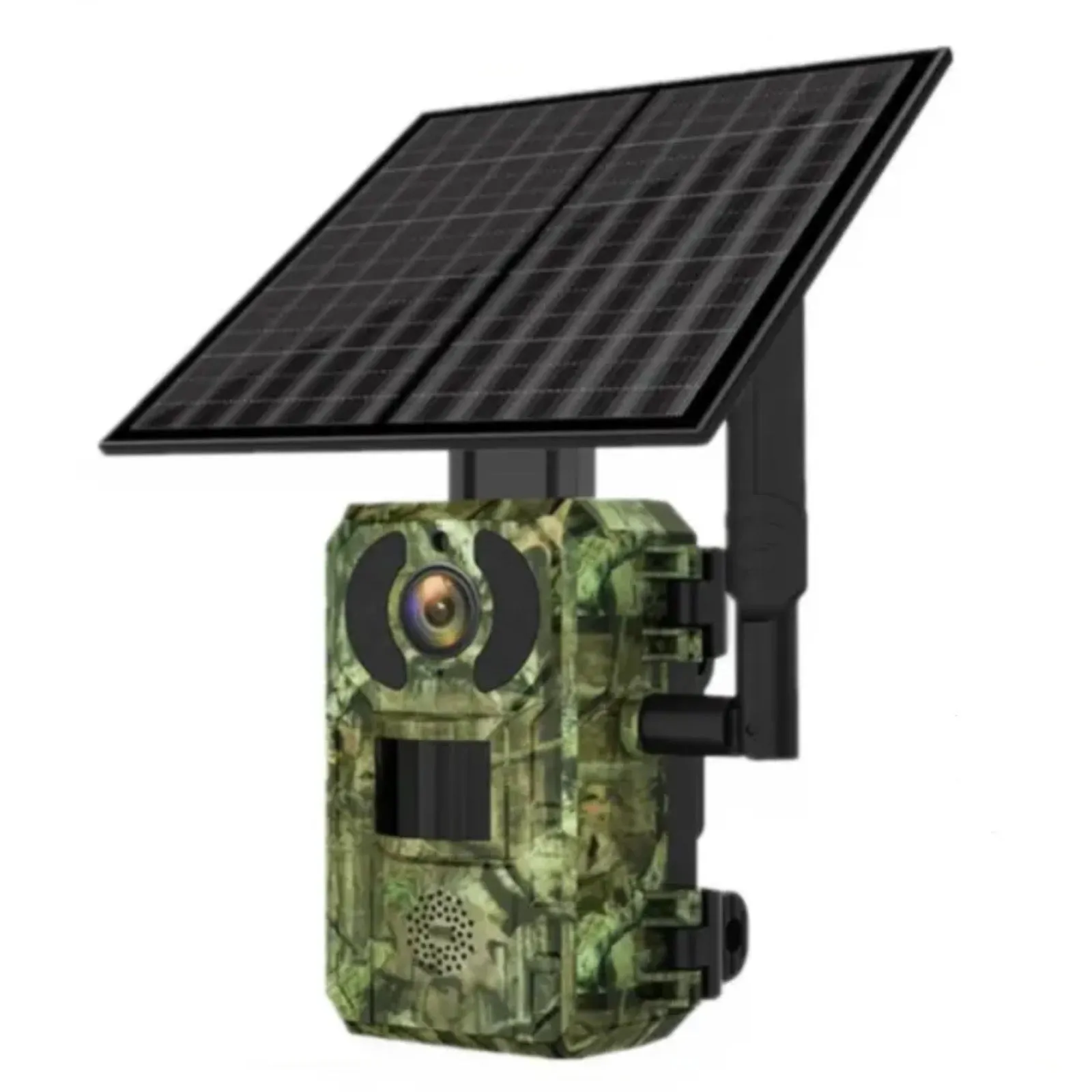 4G Hunting Trail Wildlife Camera Solar/Battery Power 4MP 2K HD Video PIR Motion Detection Night Vision Waterproof