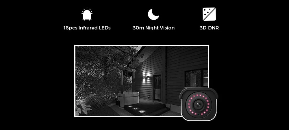 4K ip camera PoE outdoor nightvision IP66 waterproof audio bullet 8MP security camera B800