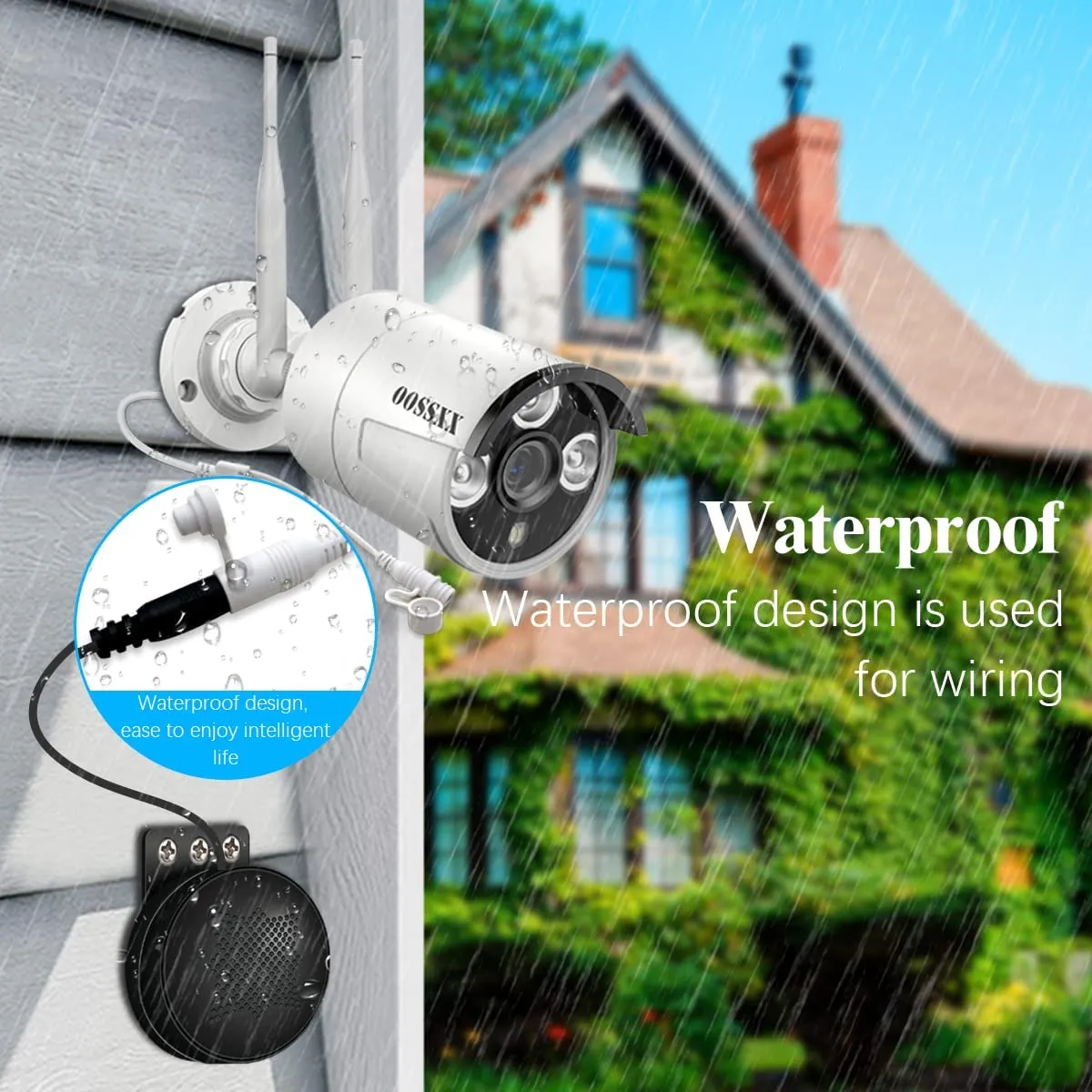 4pcs Extended Speaker, Fit with OOSSXX Wireless 3MP Camera and POE Camera
