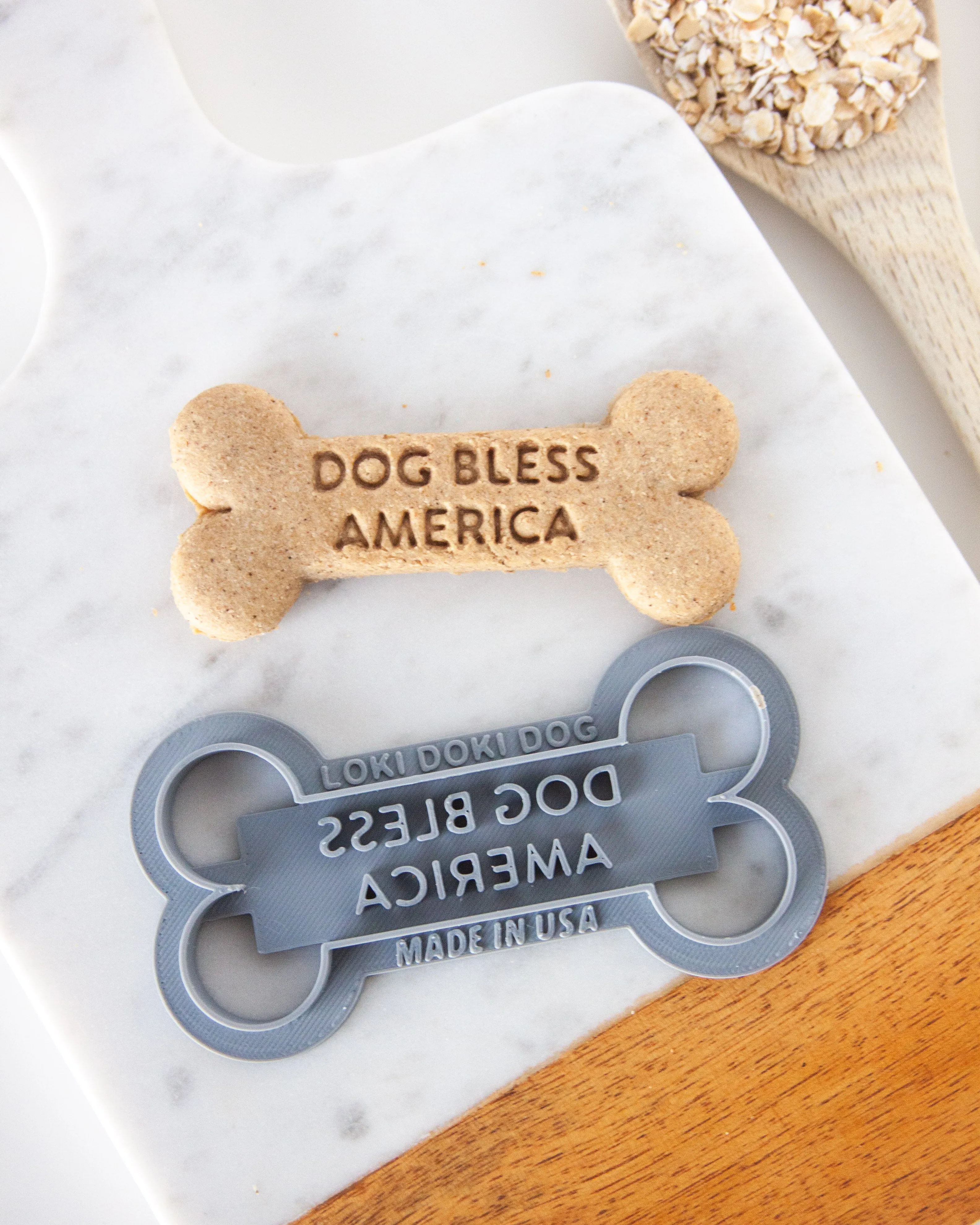 4th of July, Bone Shaped Dog Biscuit Cookie Cutter (Four Designs)