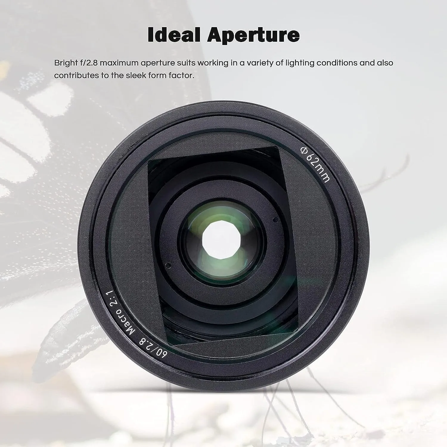 60Mm F2.8 II Ultra-Macro Lens with 2X Magnification, Compatible with Sony E-Mount Cameras Sony E-Mount Mirrorless Cameras Alpha A7 A7Ii A7Iii A7R A7Rii A7Riii A7Riv A7S A7Sii A9 A7C