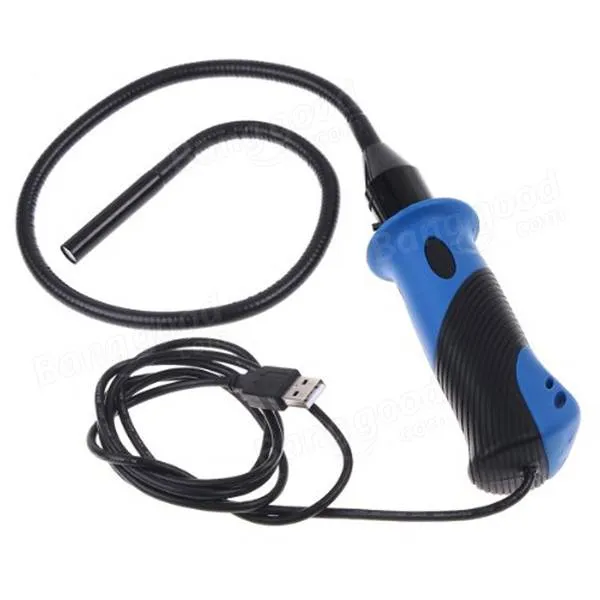 7mm 6LED Waterproof Flexible USB Endoscope Waterproof Inspection Camera Borescope with Handle