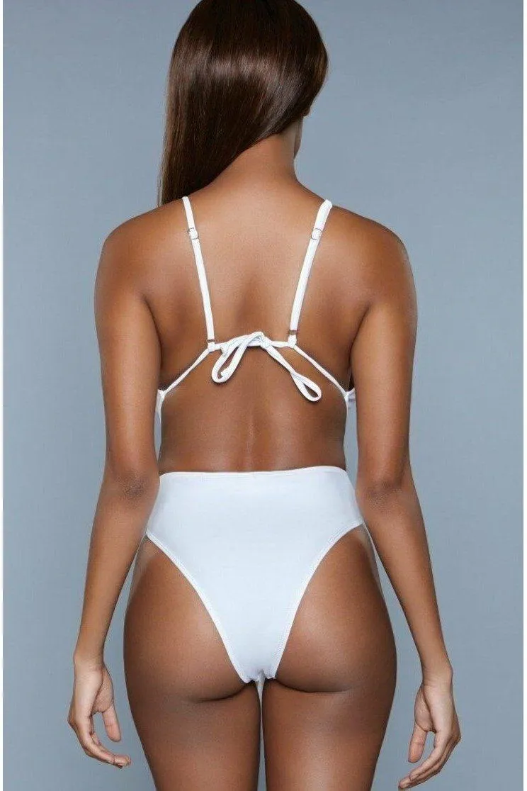 Adjustable Tie One Piece Swimsuit