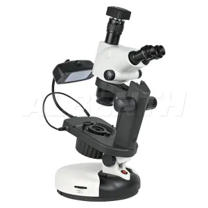 Albenth 6.5X-65X Trinocular Zoom Stereo Gemology Jewelry microscope Microscope Track Stand Microscopes With 5.1MP Camera