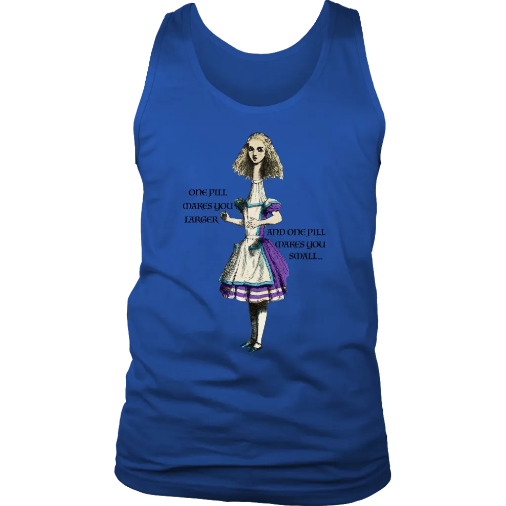 Alice in Wonderland T-shirt, Alice in Wonderland Gift, One Pill Makes you Larger Shirt, Funny Alice T-shirt