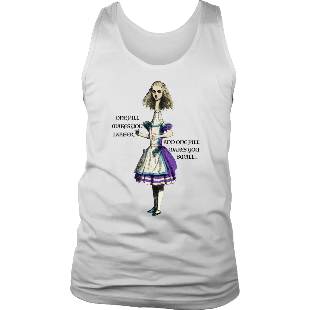 Alice in Wonderland T-shirt, Alice in Wonderland Gift, One Pill Makes you Larger Shirt, Funny Alice T-shirt