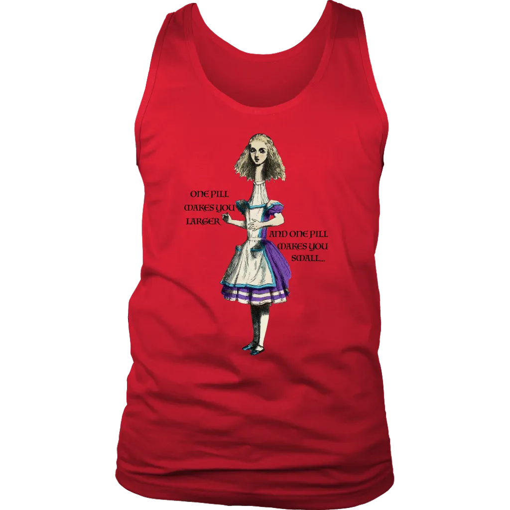 Alice in Wonderland T-shirt, Alice in Wonderland Gift, One Pill Makes you Larger Shirt, Funny Alice T-shirt