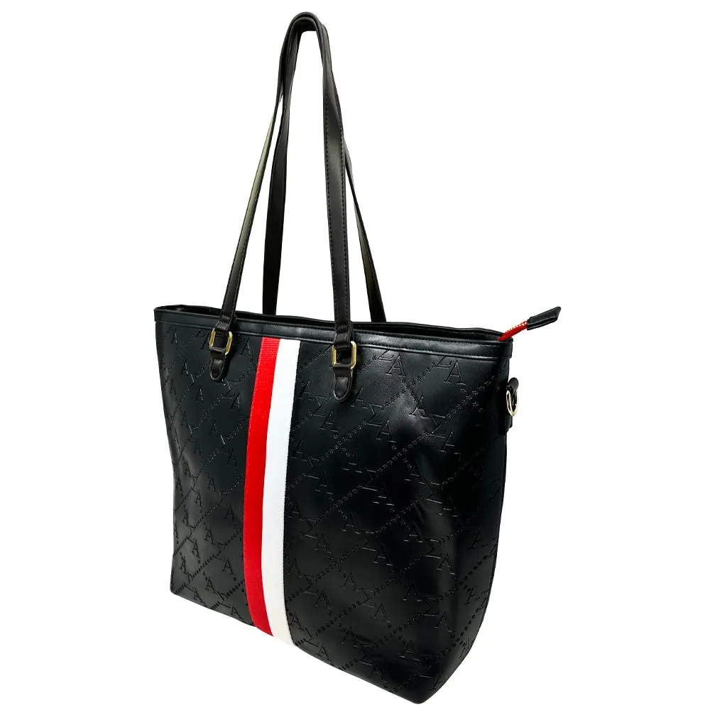Alpha Sigma Alpha Embossed Tote Bag