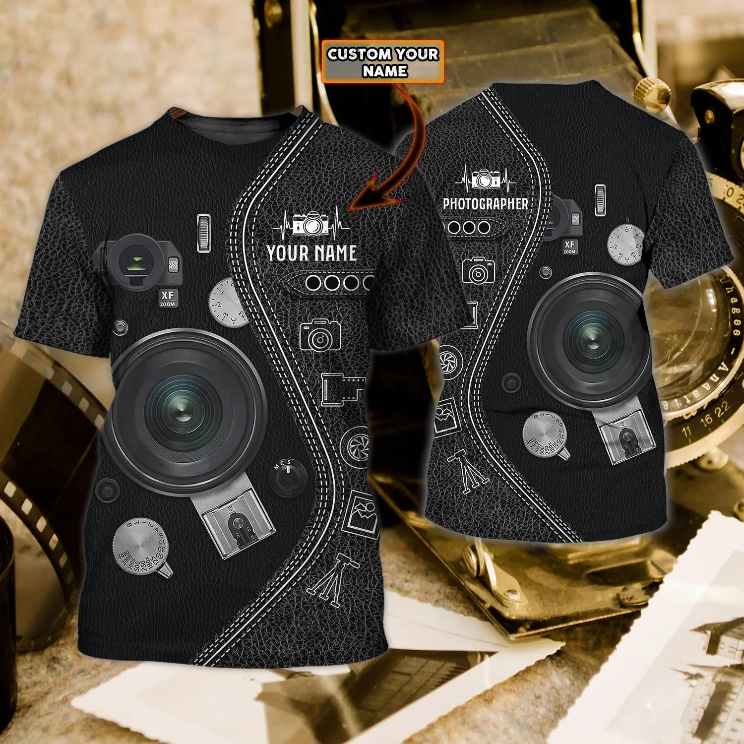 Amazing Camera - Personalized Name 3D Tshirt - 56