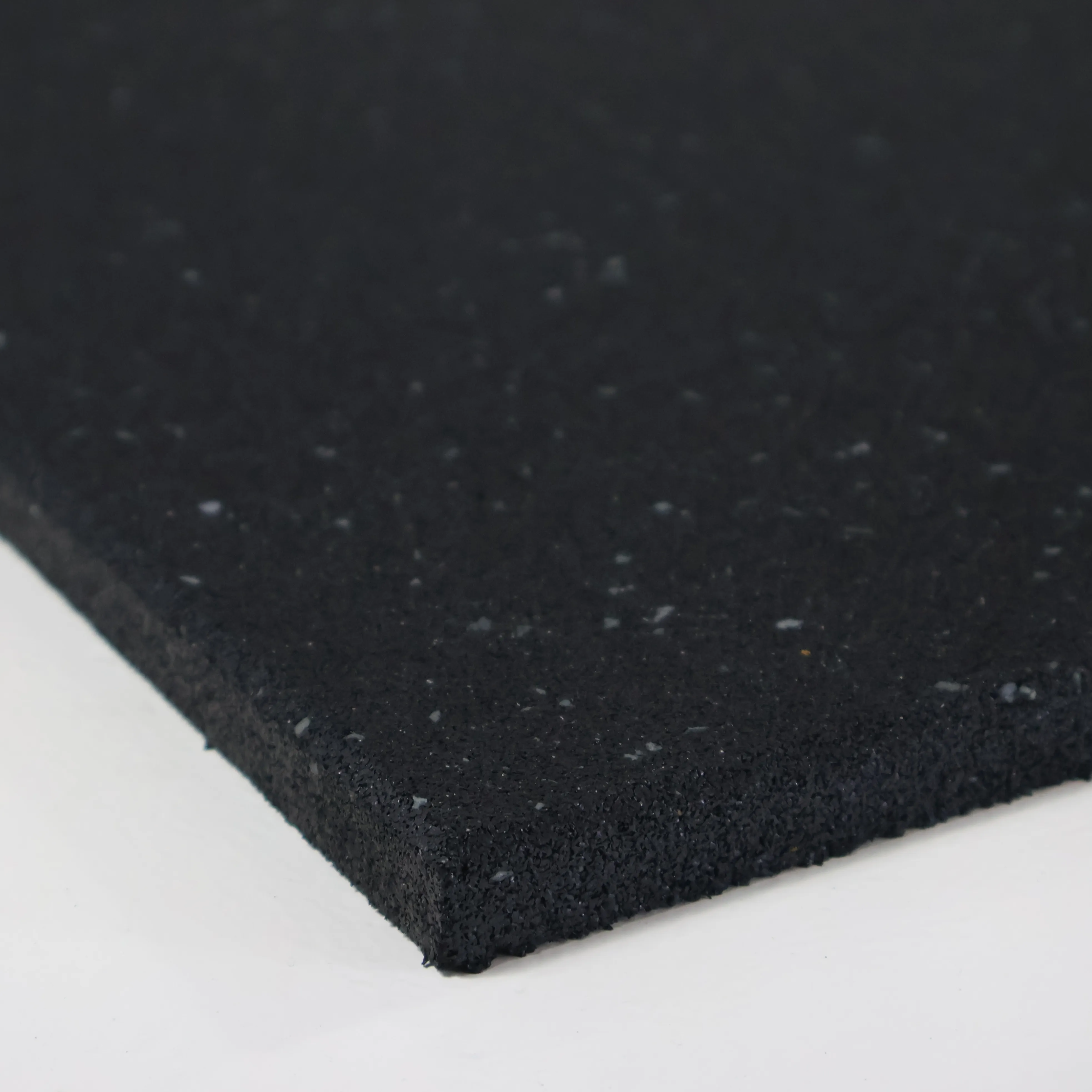 ARROW Rubber Gym Flooring Tiles - 1m x 1m x 15mm (Black with Grey Fleck)