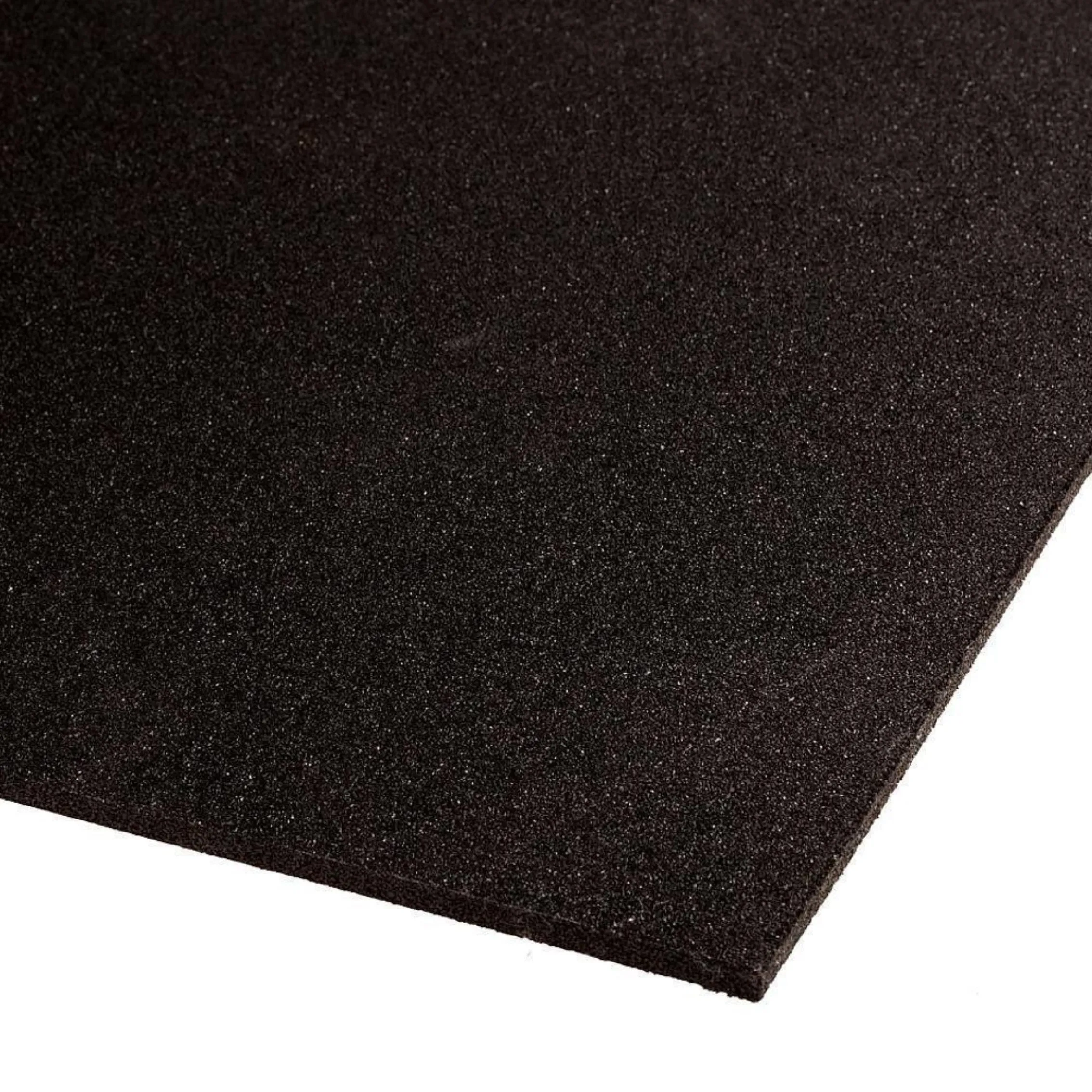 ARROW Rubber Gym Flooring Tiles - 1m x 1m x 15mm (Black)