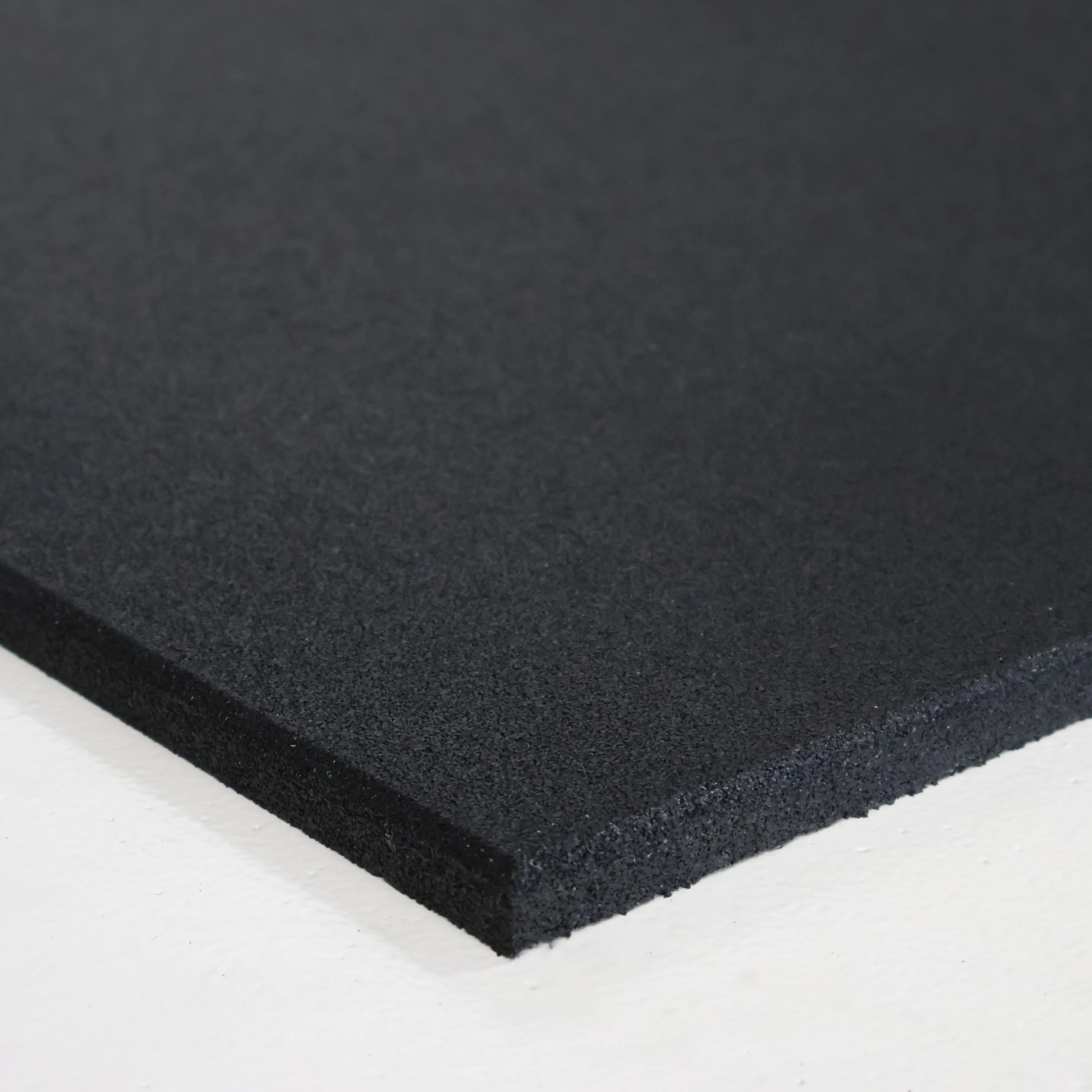 ARROW Rubber Gym Flooring Tiles - 1m x 1m x 15mm (Black)