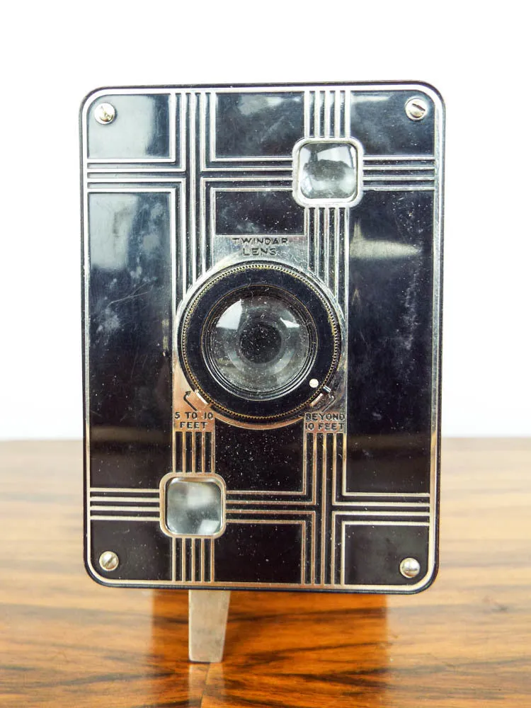 Art Deco Jiffy Kodak Six 20 Folding Camera with Twindar Lens
