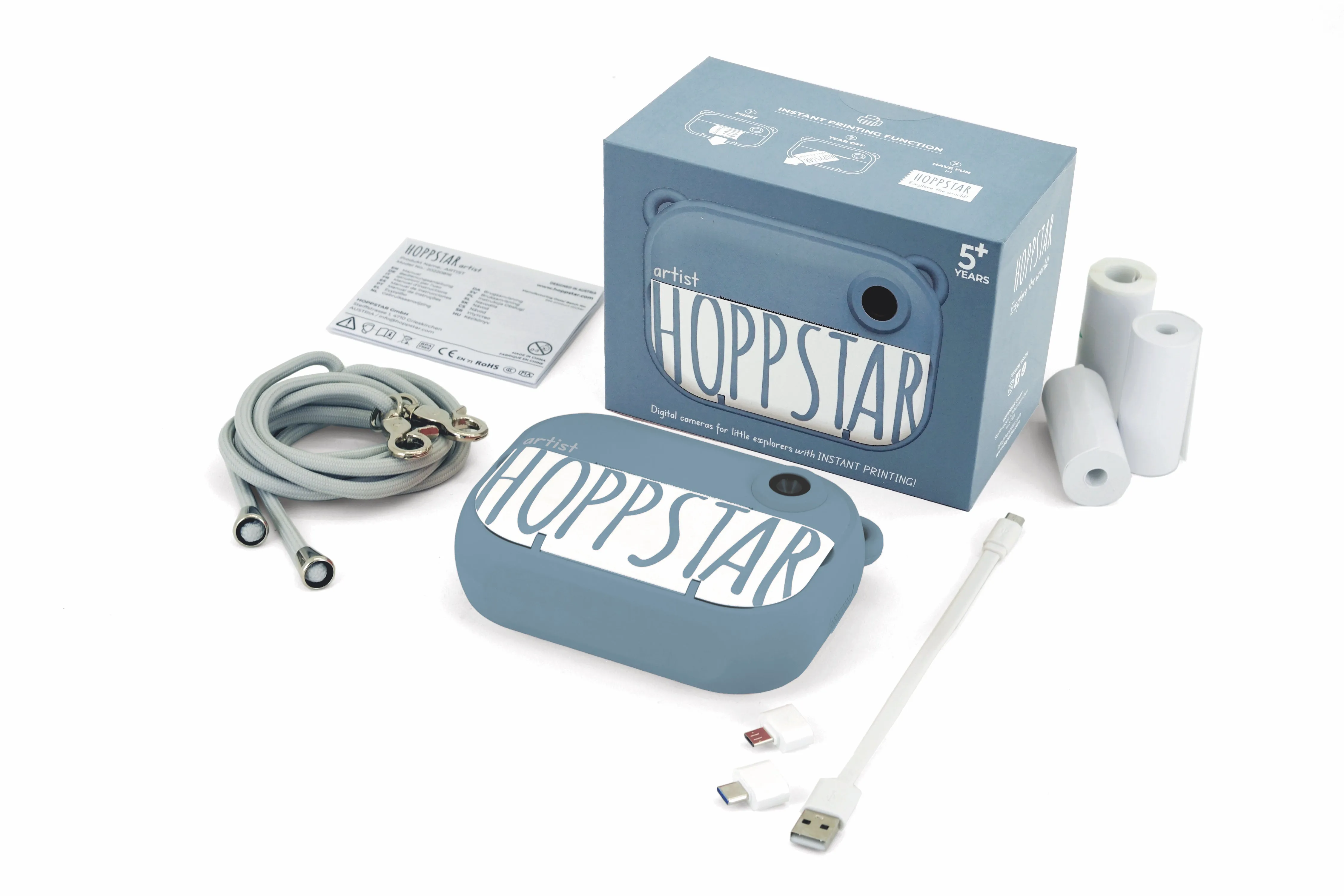 Artist Instant Print Digital Camera (Denim)
