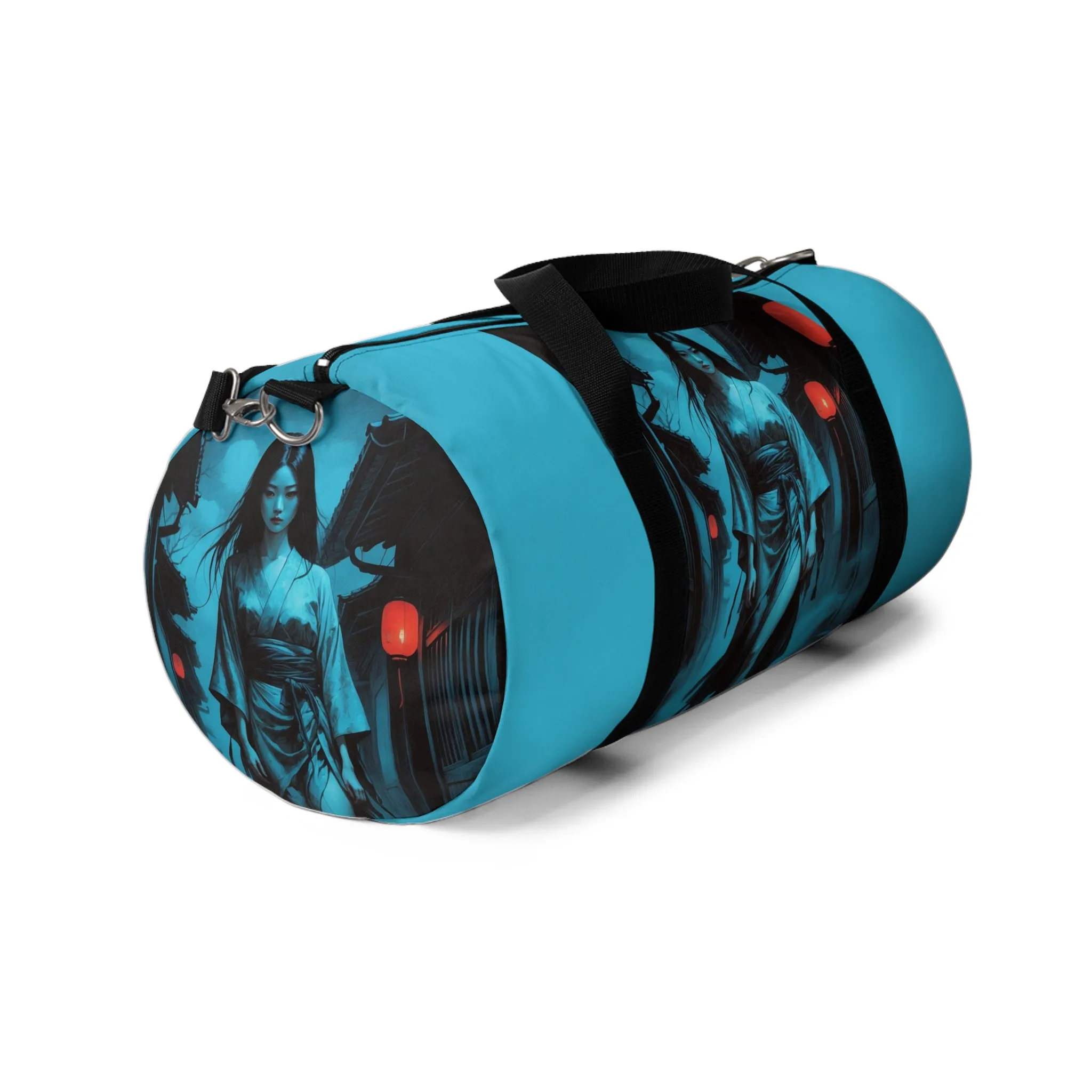 Asian-Inspired Design Duffel Bag