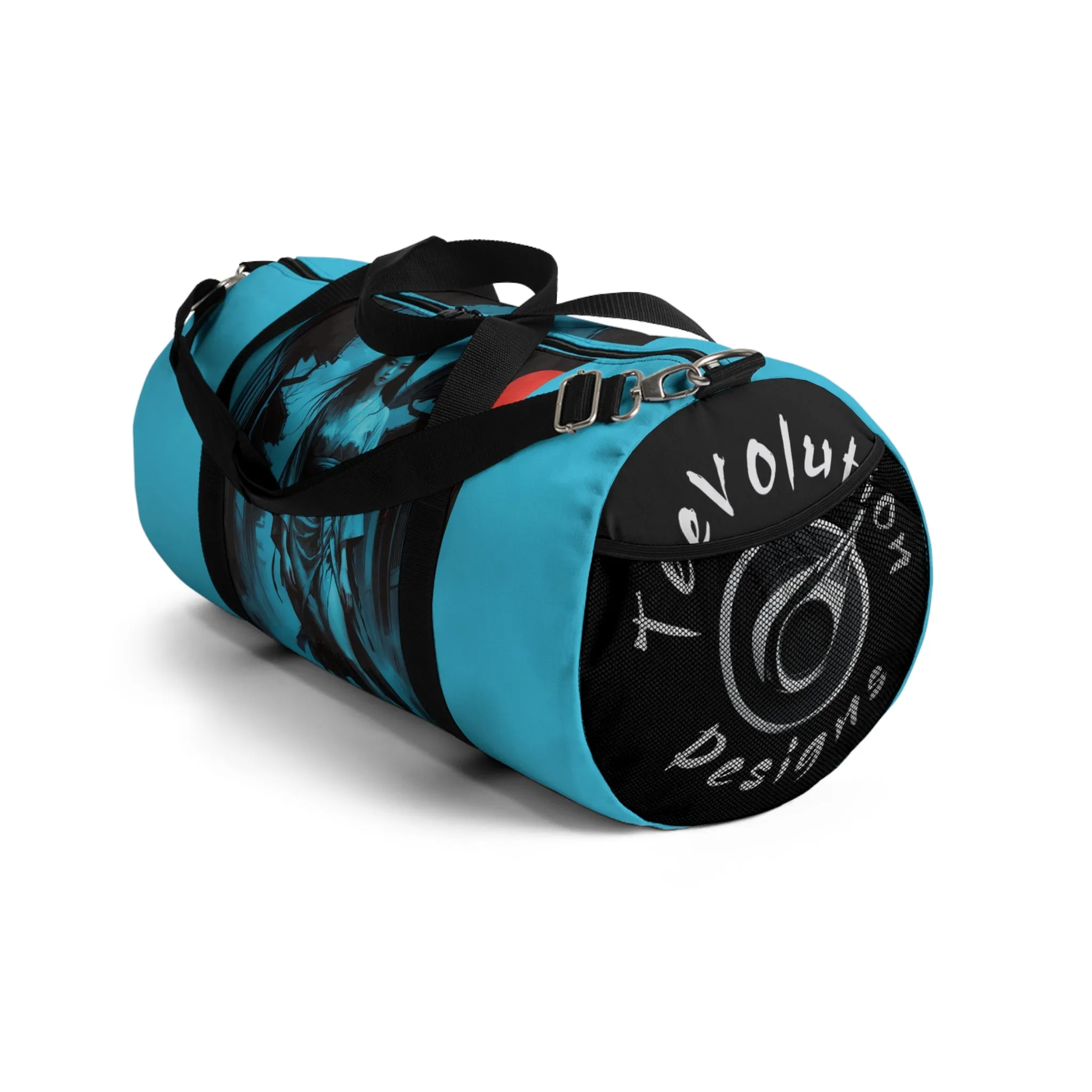 Asian-Inspired Design Duffel Bag
