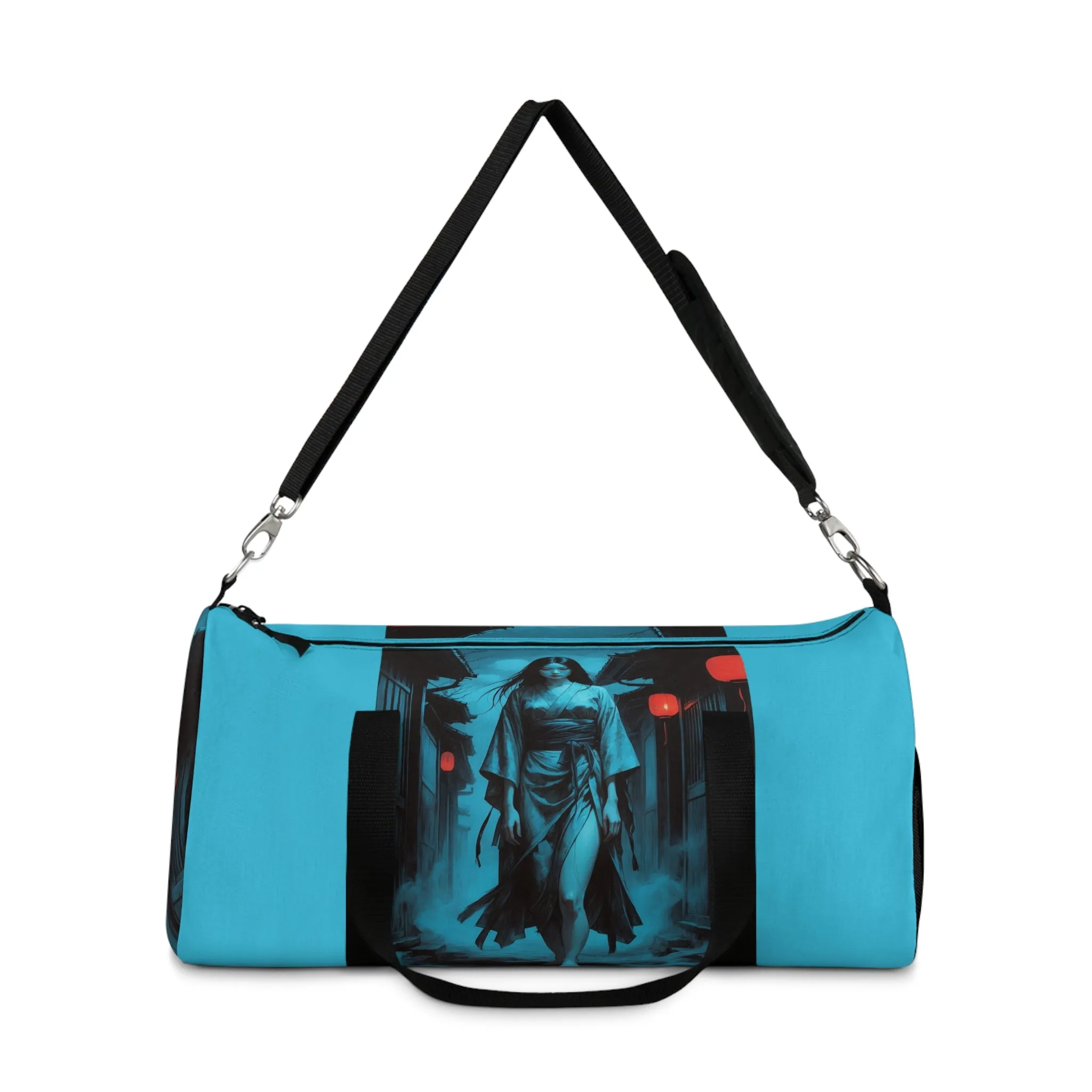 Asian-Inspired Design Duffel Bag