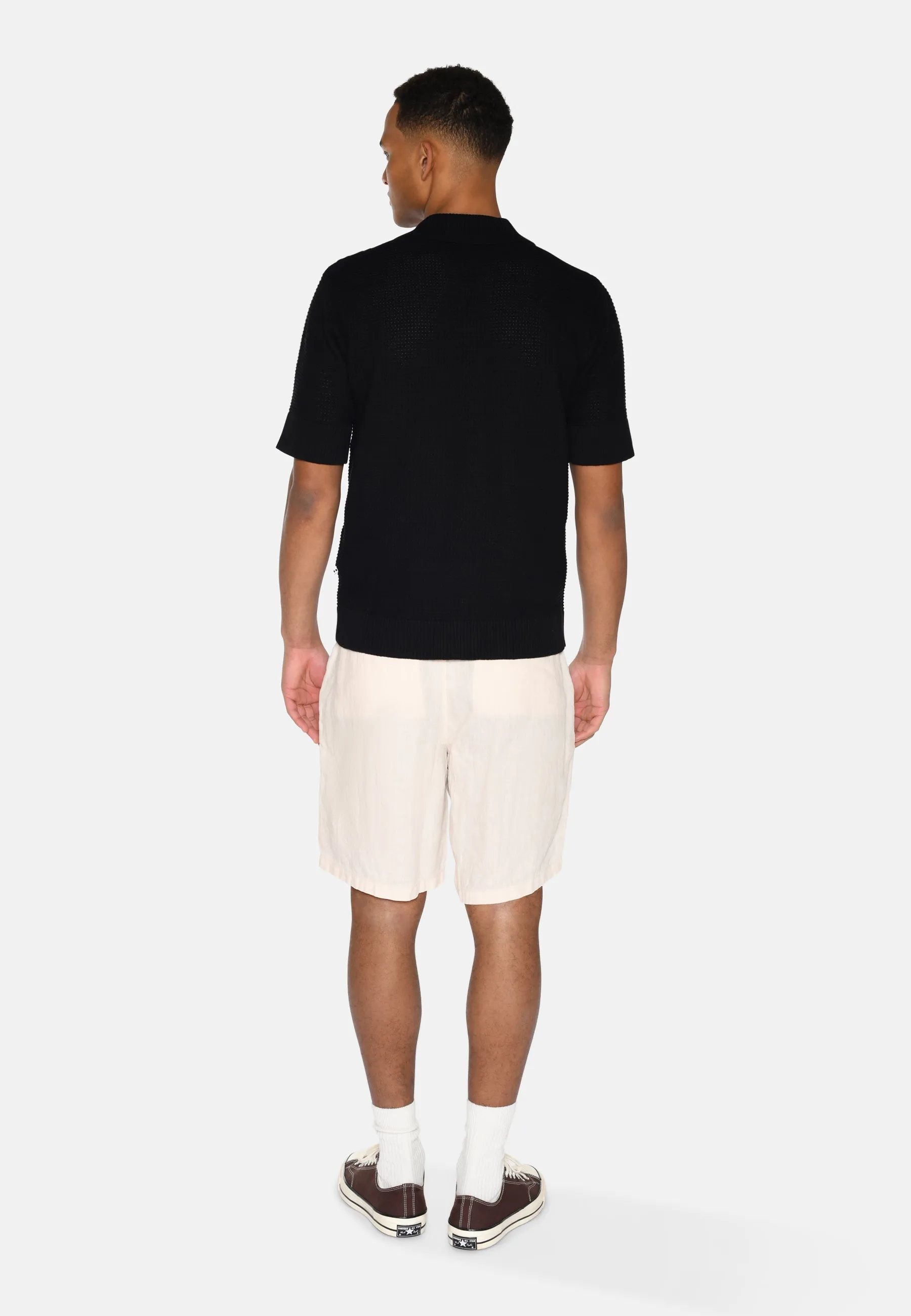 Atlas linen shorts 4115 - Rainy Day