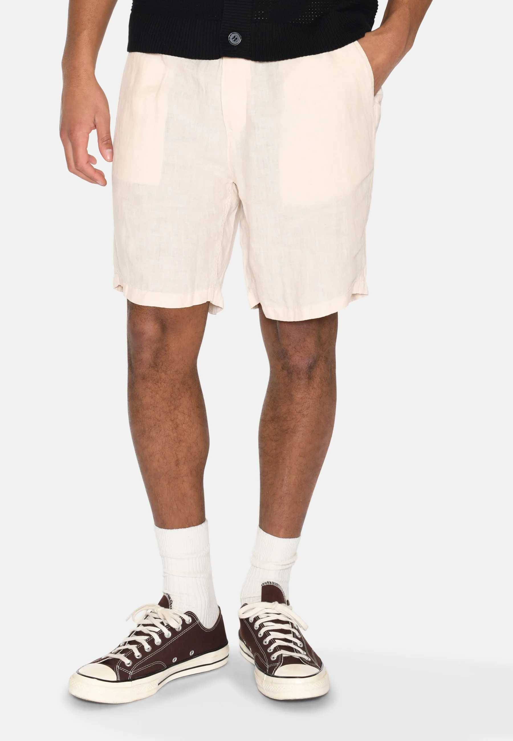 Atlas linen shorts 4115 - Rainy Day