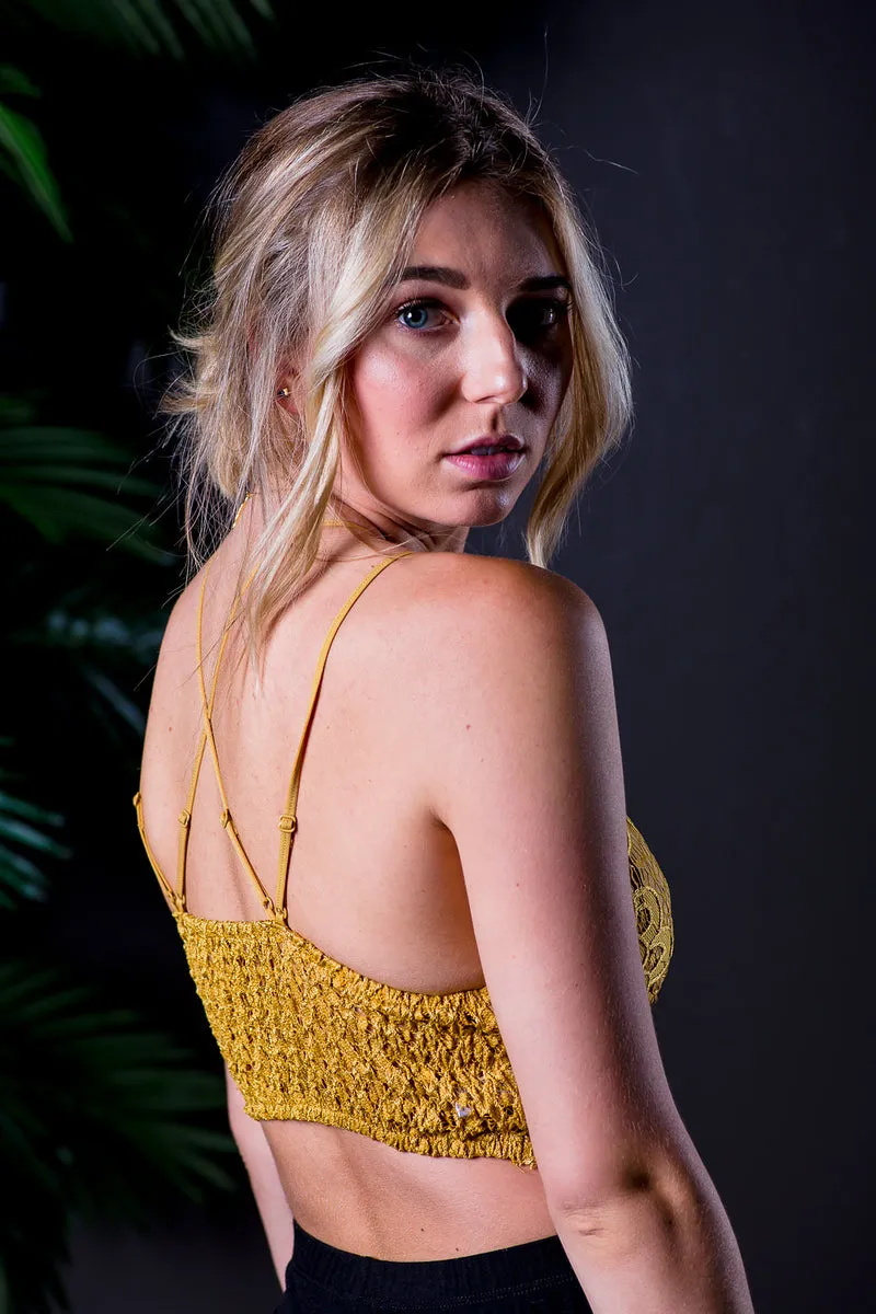AXEL LACE STRAPPY BRALETTE MUST