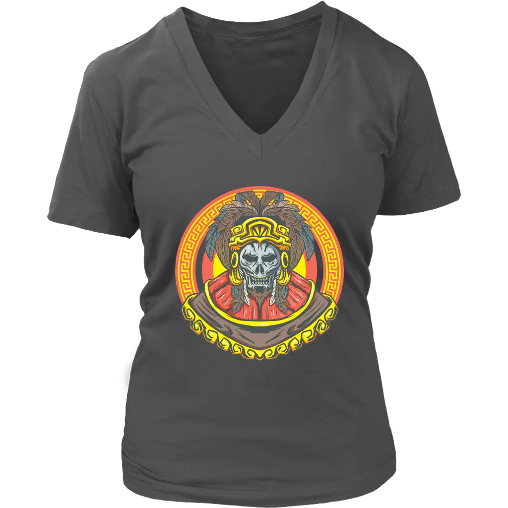 Aztec T-shirt, Aztec Skull T-shirt, Gift Shirt,