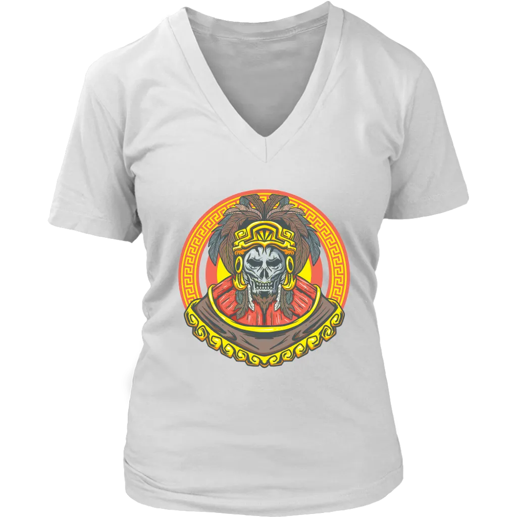 Aztec T-shirt, Aztec Skull T-shirt, Gift Shirt,