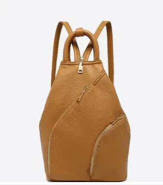 Backpack - Maura Diagonal Zipper Backpack