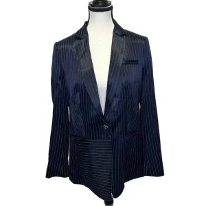 Banana Republic Women’s Navy Pinstripe Blazer Size 8P