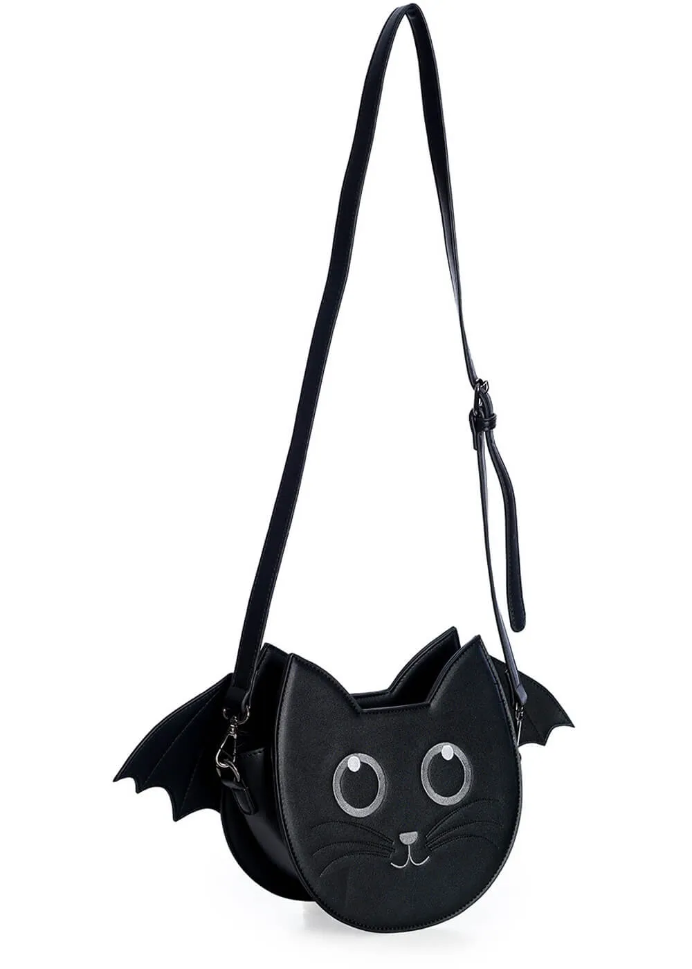 Banned Wendigo Bat Cat Shoulderbag Black