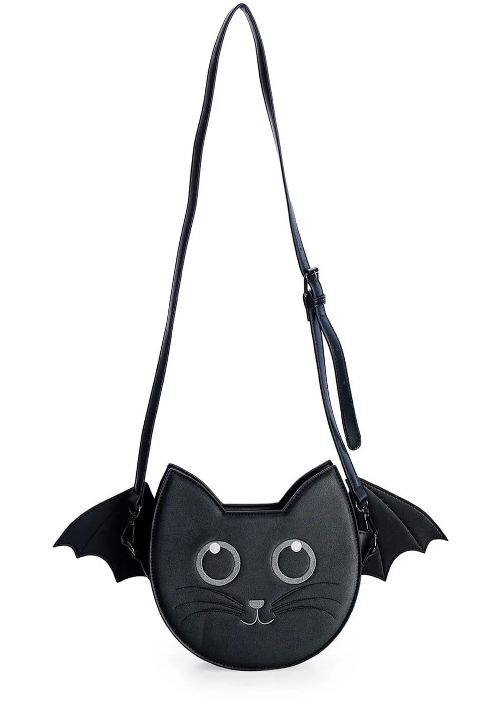 Banned Wendigo Bat Cat Shoulderbag Black