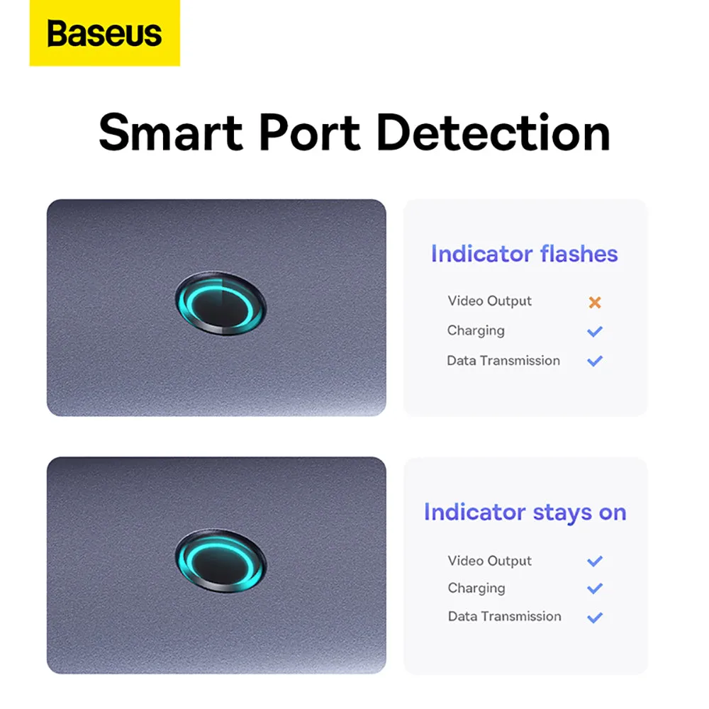Baseus Flite Series 7-in-1 HUB Docking Station - Deep Space Gray