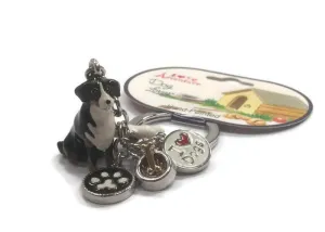Bernese Mountain Dog breed 3D keyring