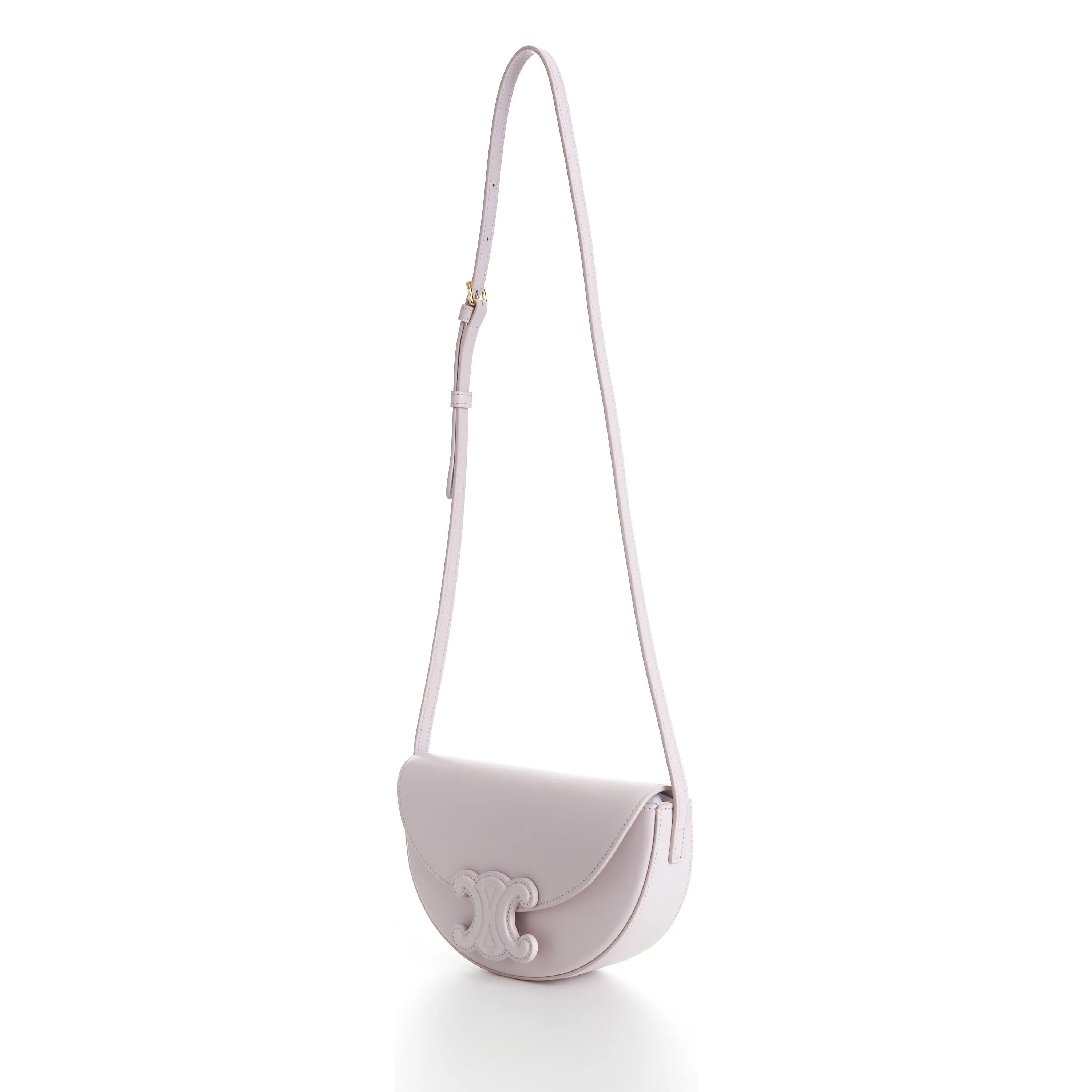 Besace Cuir Triomphe Bag - Powder Pink Smooth Calfskin