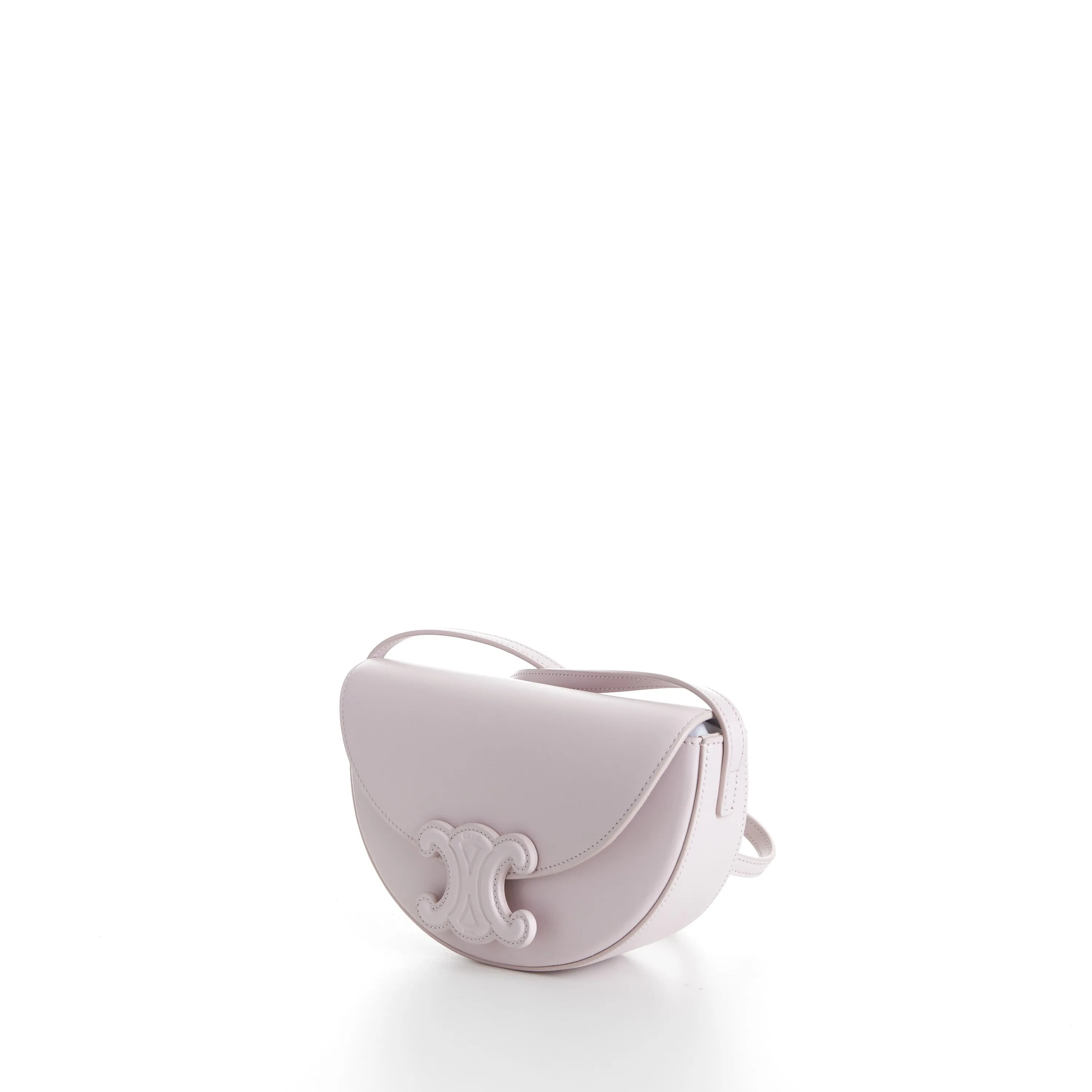 Besace Cuir Triomphe Bag - Powder Pink Smooth Calfskin
