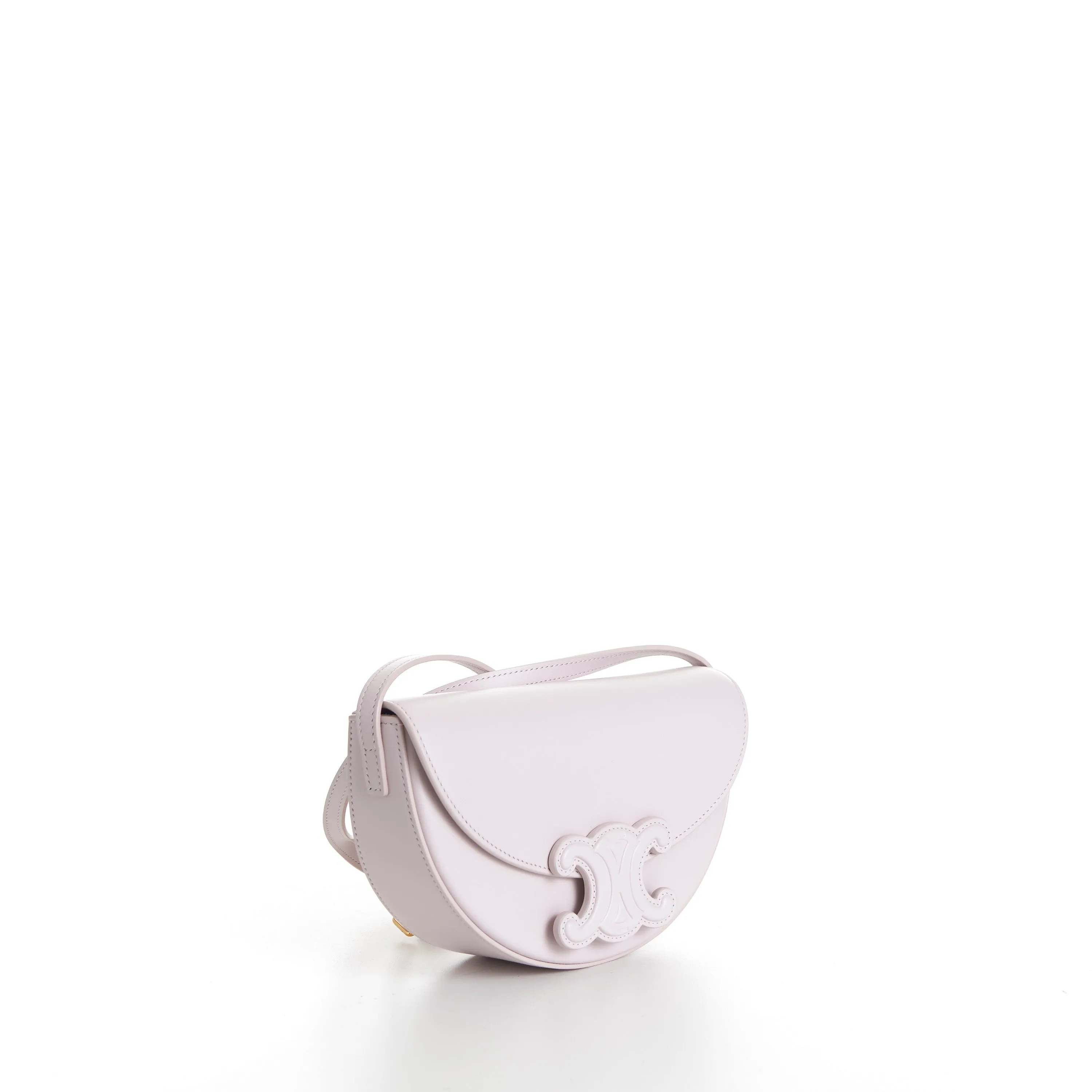 Besace Cuir Triomphe Bag - Powder Pink Smooth Calfskin