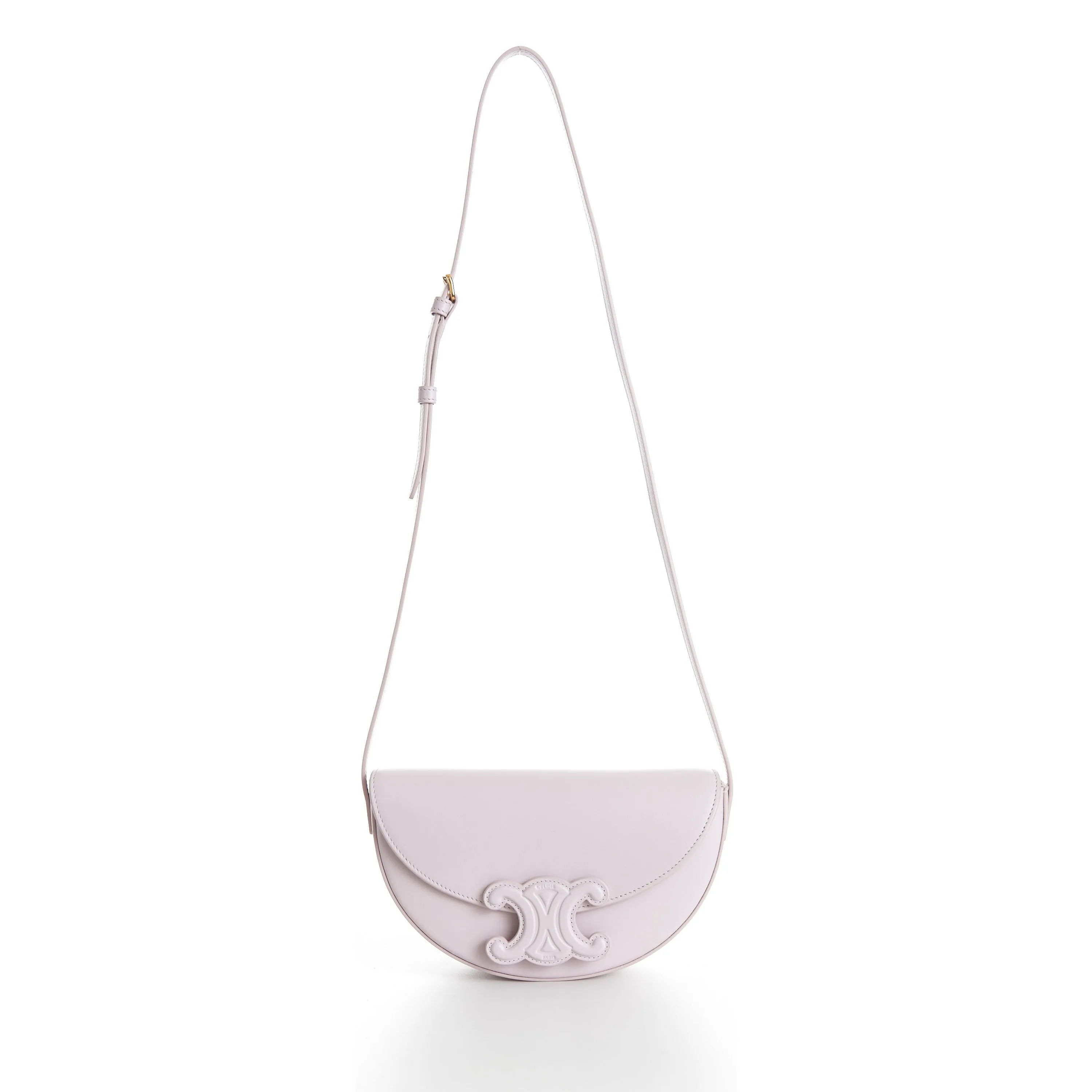 Besace Cuir Triomphe Bag - Powder Pink Smooth Calfskin