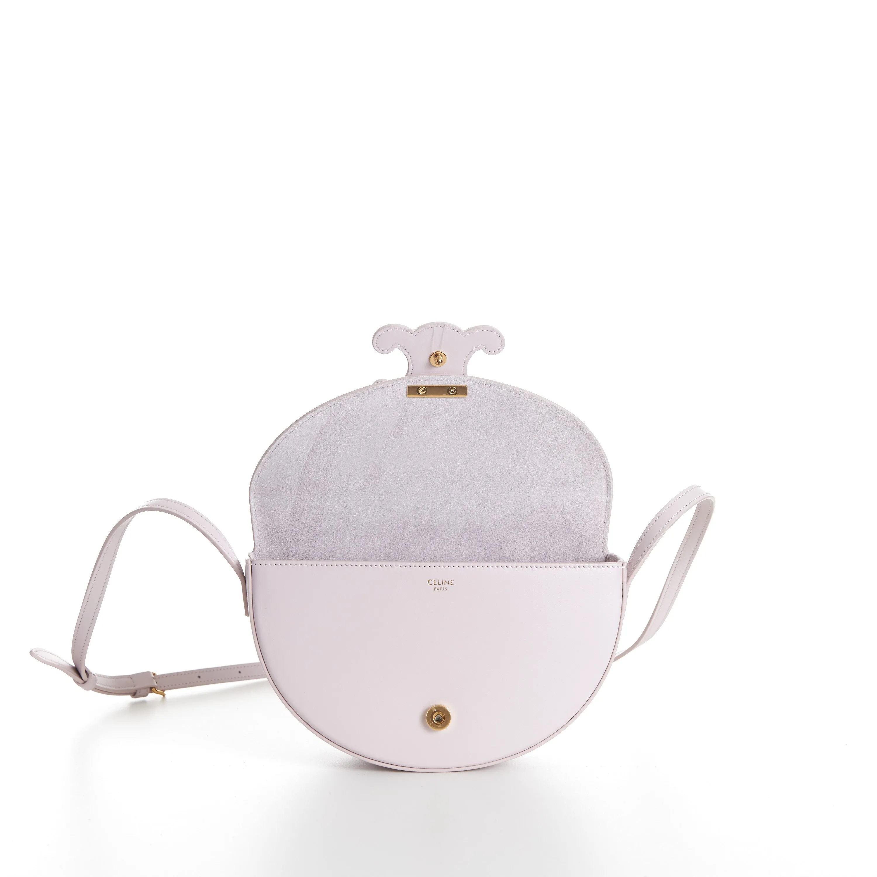 Besace Cuir Triomphe Bag - Powder Pink Smooth Calfskin