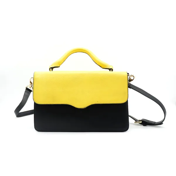 BILLIE  - Tropical Faux Leather Crossbody with Interchangeable Lids