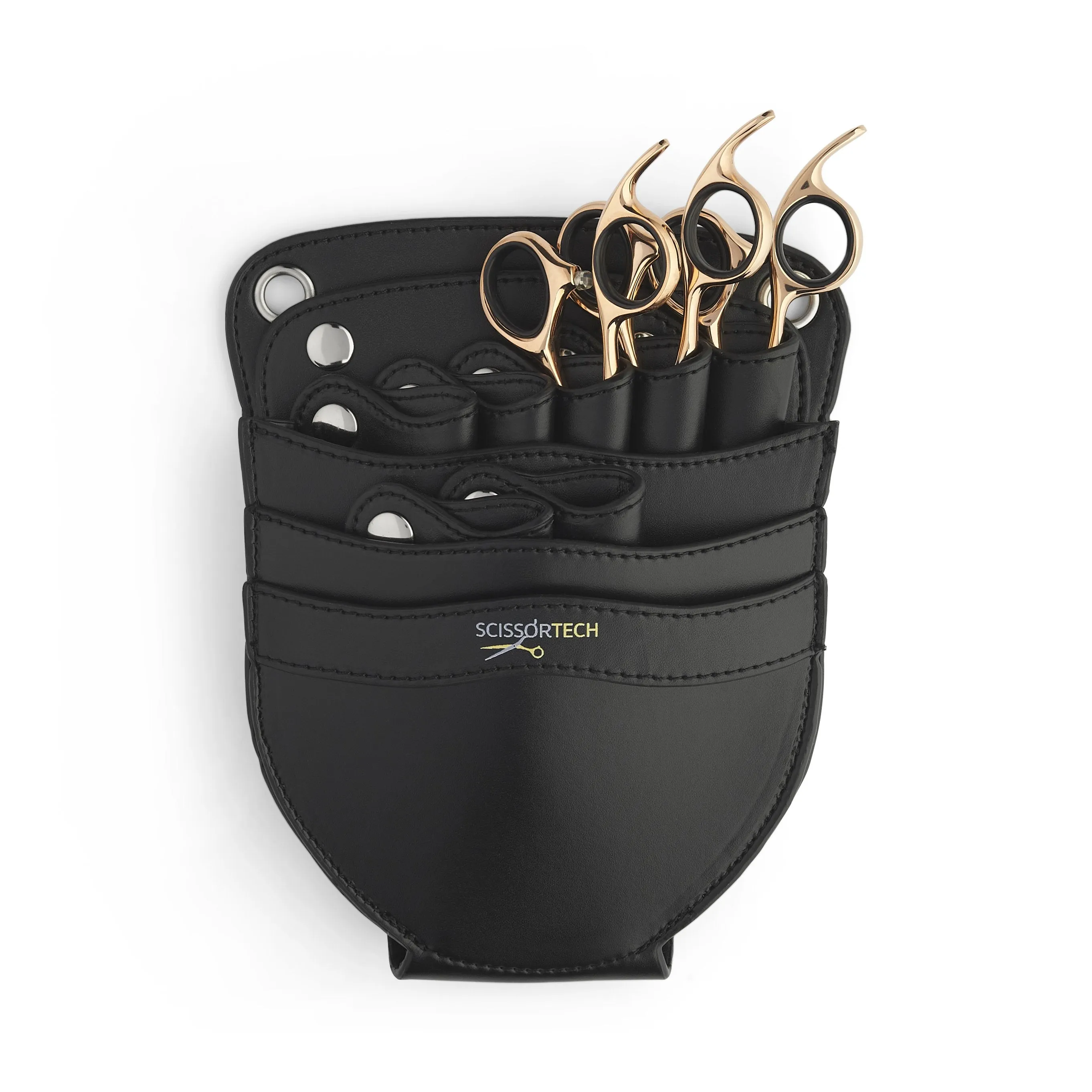 Black Leather Hairdressing Shear Pouch Holster