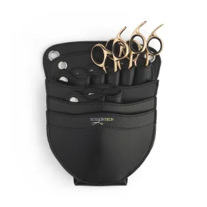 Black Leather Hairdressing Shear Pouch Holster
