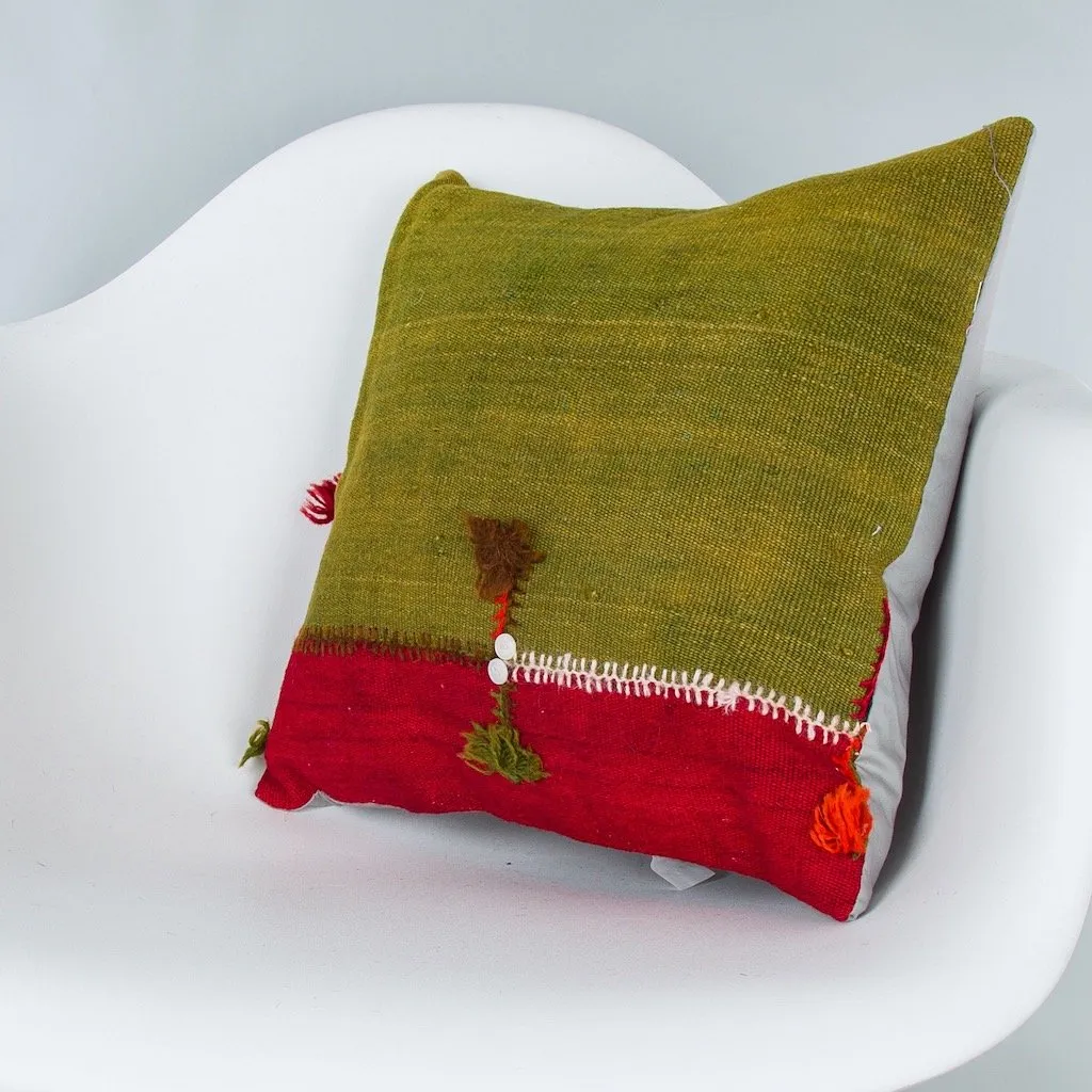 Bohemian Multiple Color Kilim Pillow Cover 16x16 7810