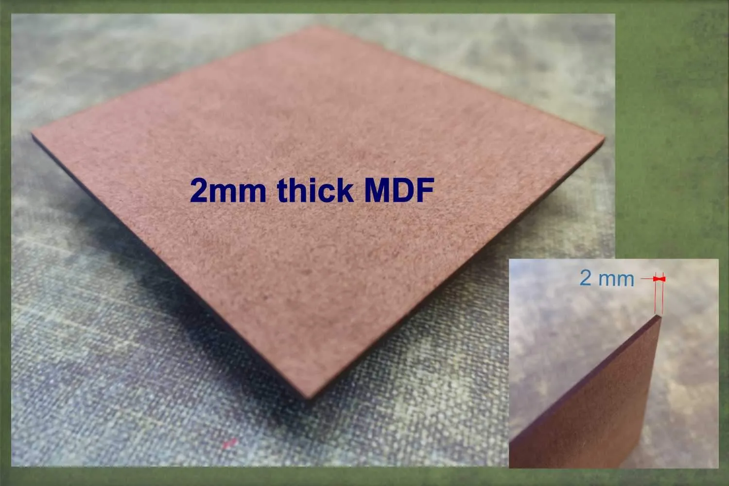 Boomerang - wooden craft blank - 2mm MDF
